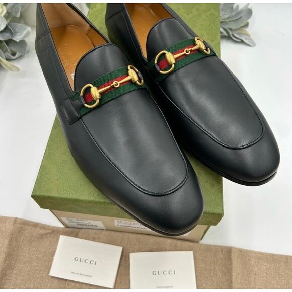 Men\'s Gucci JORDAAN horse bit loafers size 13 made in Italy main image 8